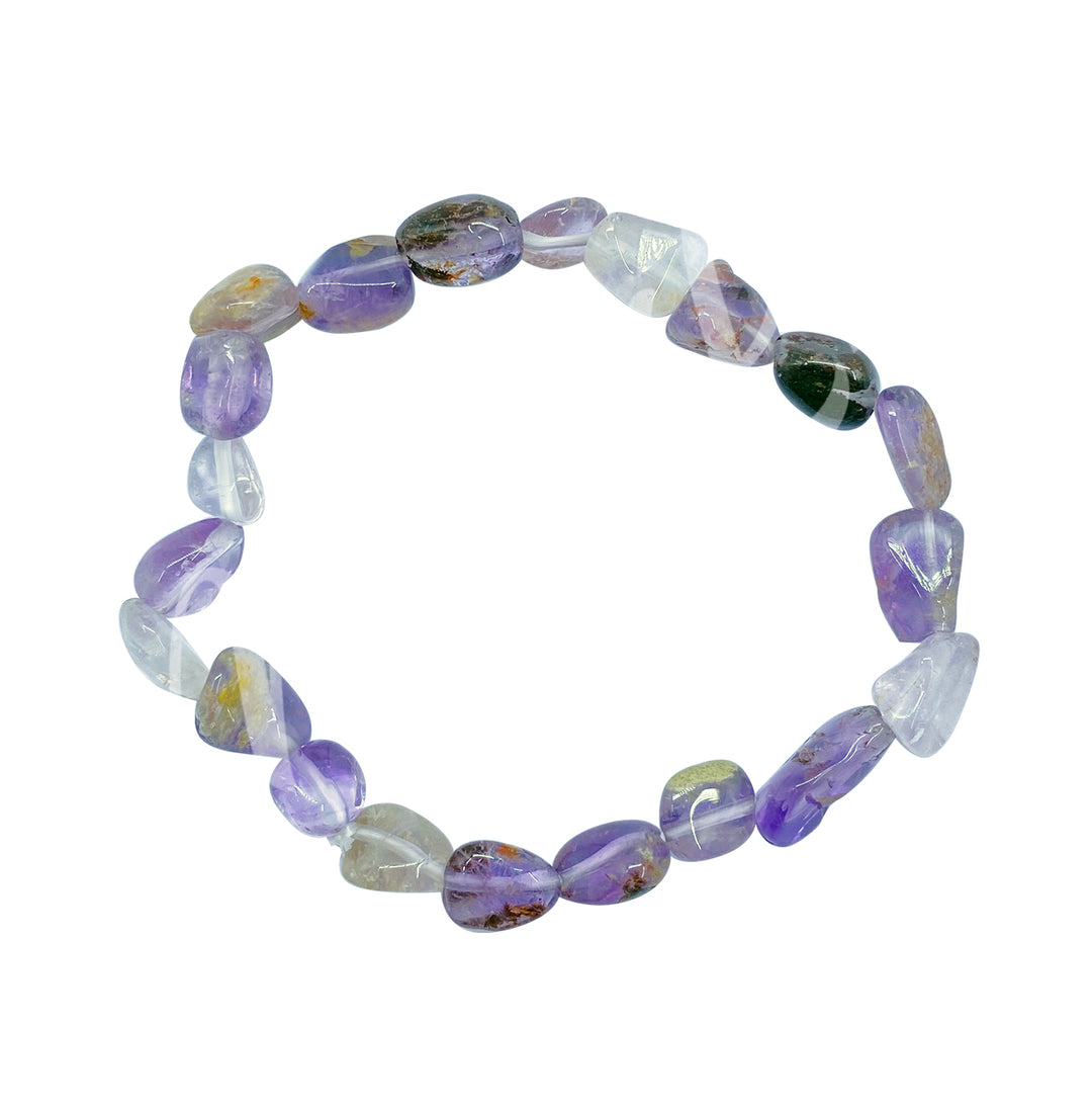 Bracelet Tumbled Stones Super 7 (8-10mm) 7.45-7.5"