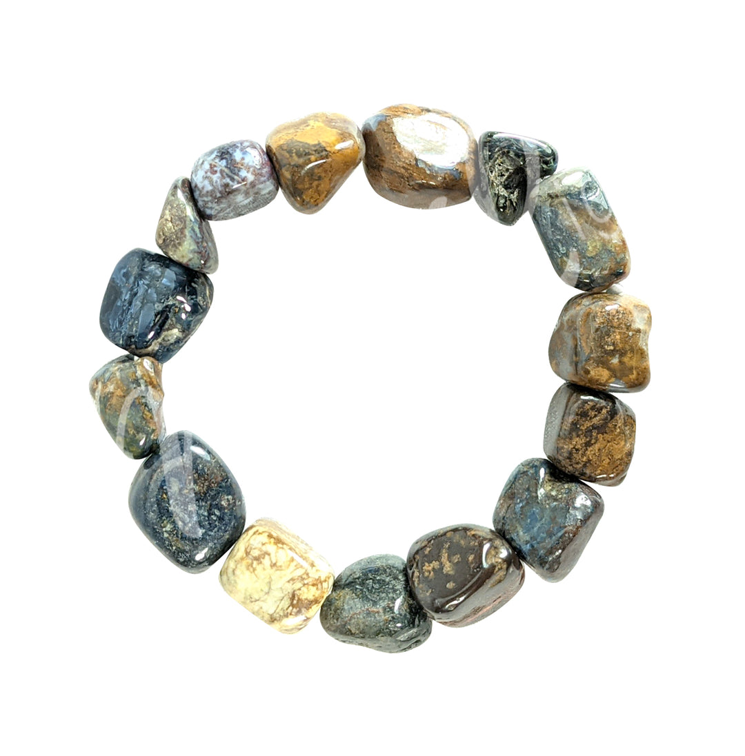 Pulsera Piedras Rodadas Pietersita 7-7.5"