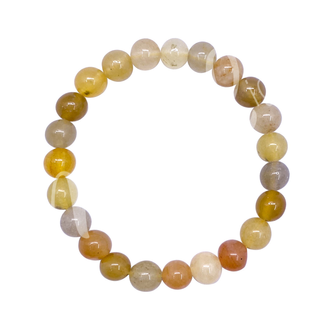 Bracelet Golden Silk Jade (8-8.5mm) 7.15-7.25"