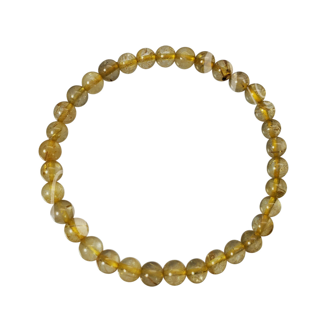 Bracelet Rutilated Quartz (3-5mm) 7.15-7.25"