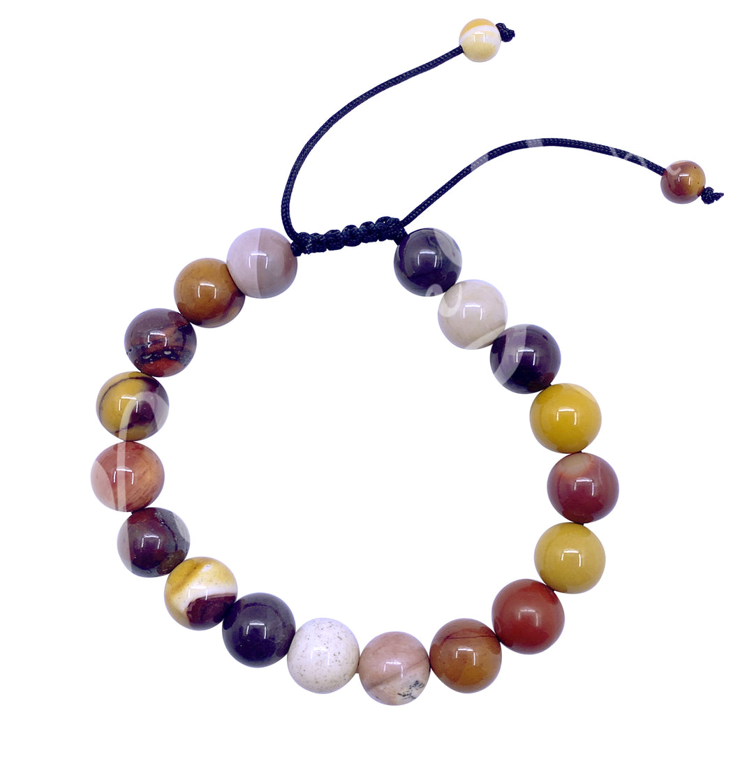 Pulsera ajustable de Mookaite (10 mm) 7-11"