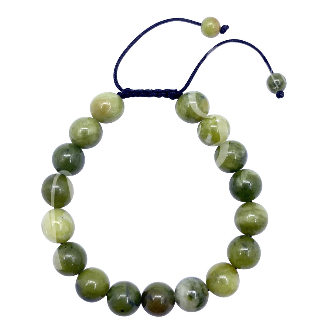 Pulsera Ajustable de Jade Chino (10 mm) 7-11"