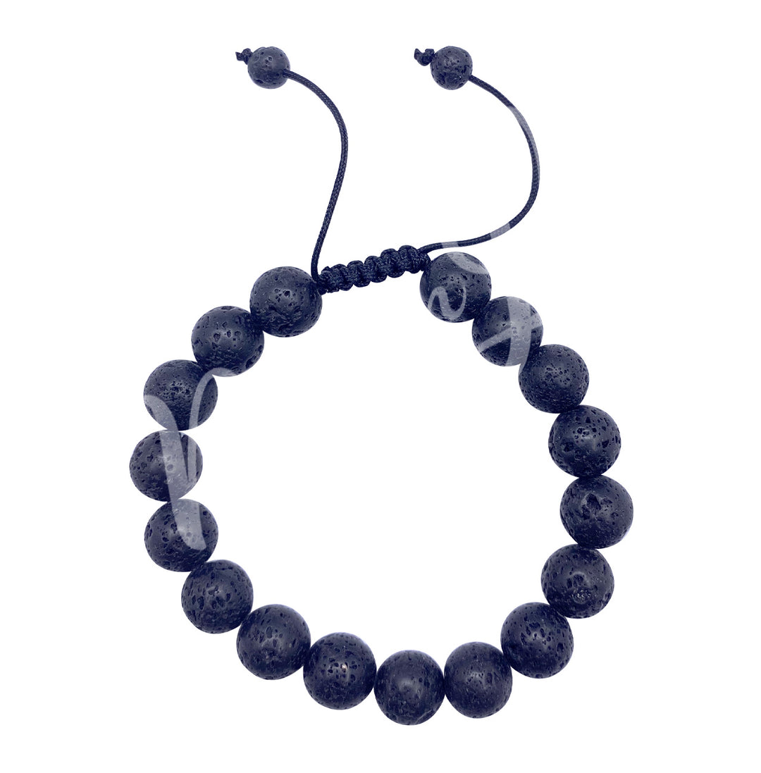 Bracelet Adjustable Lava (10mm) 7-11"