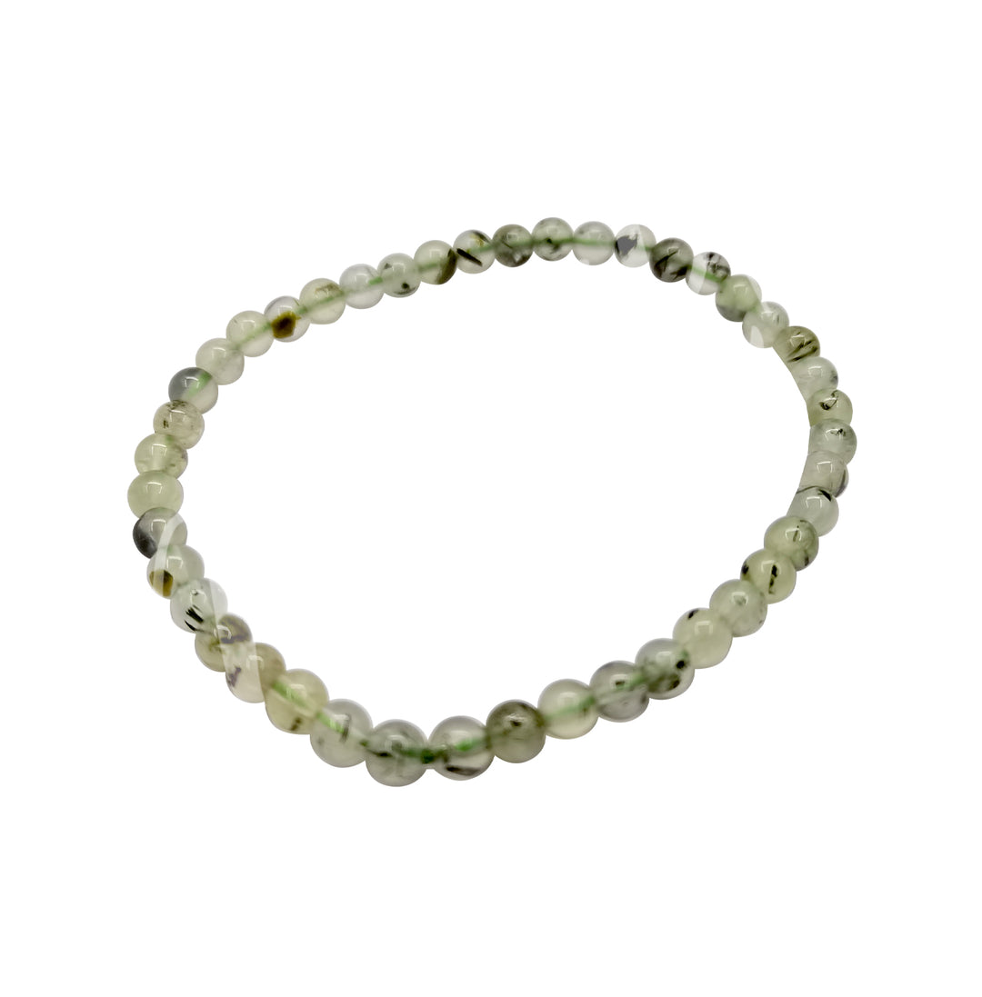 Pulsera de prehnita (4-4,5 mm) 7,15-7,25"