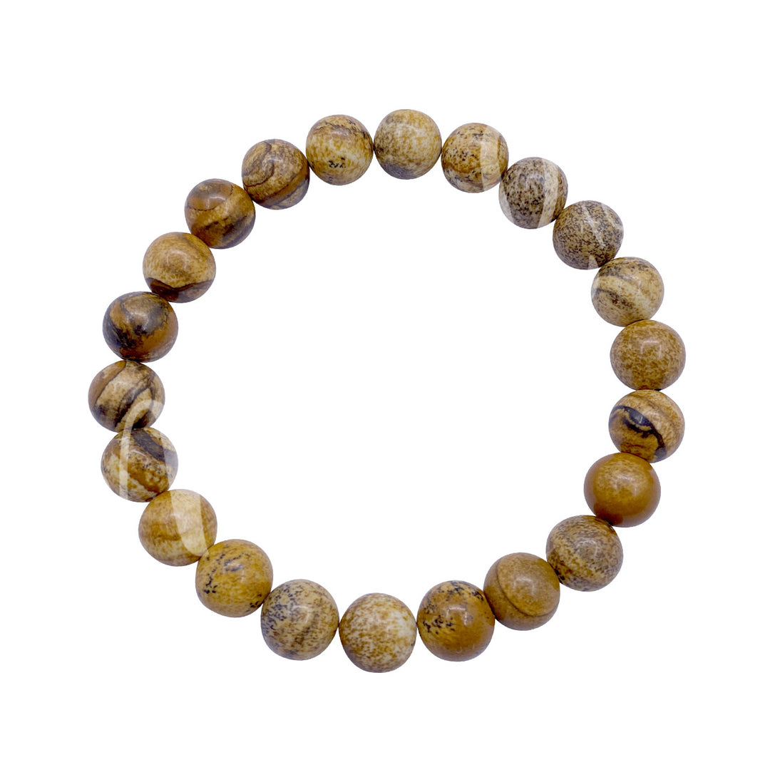 Bracelet Picture Jasper (8-8.5mm) 7.15-7.25"