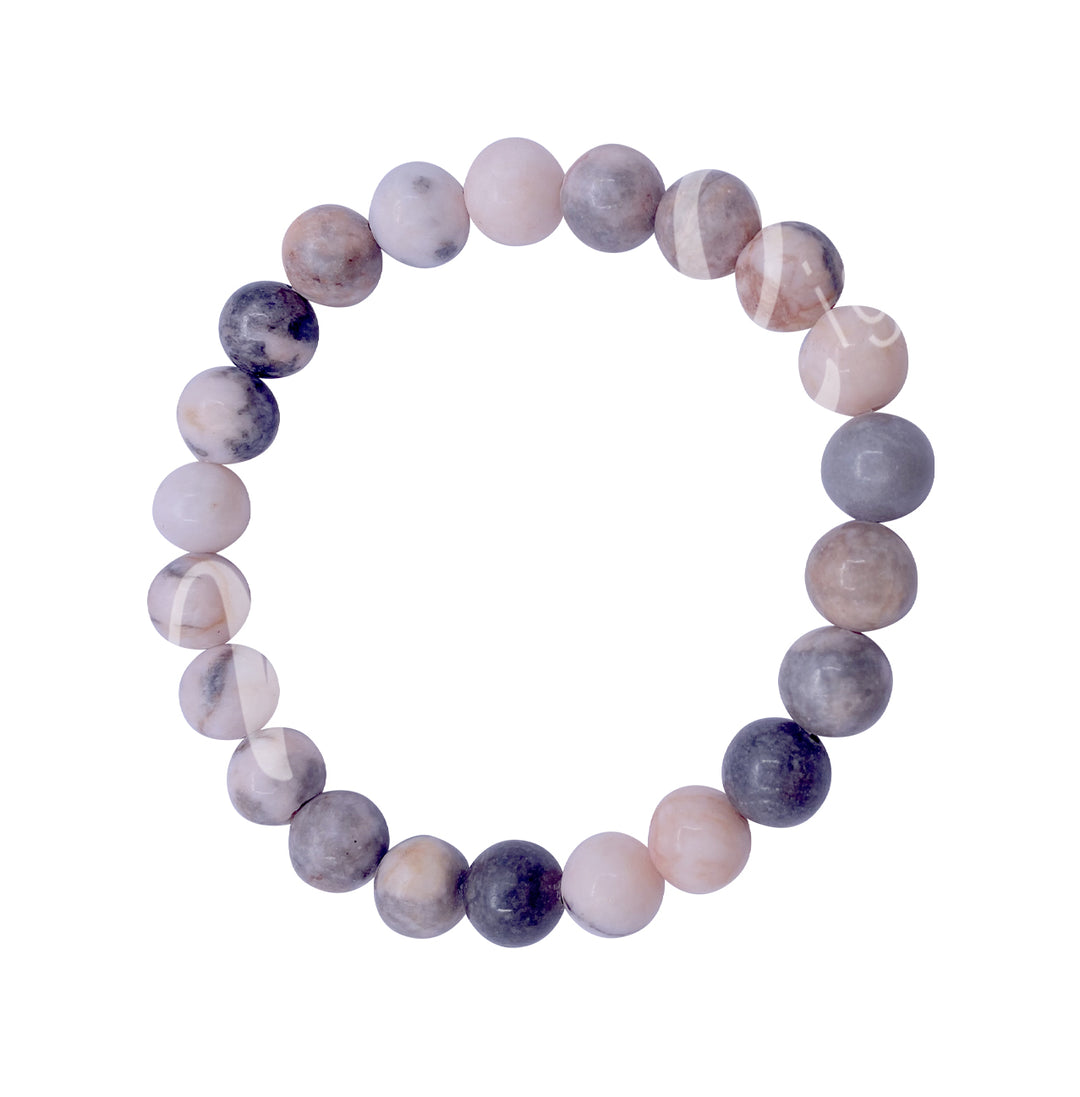 Bracelet Pink Zebra Jasper (8-8.5mm) 7.15-7.25"