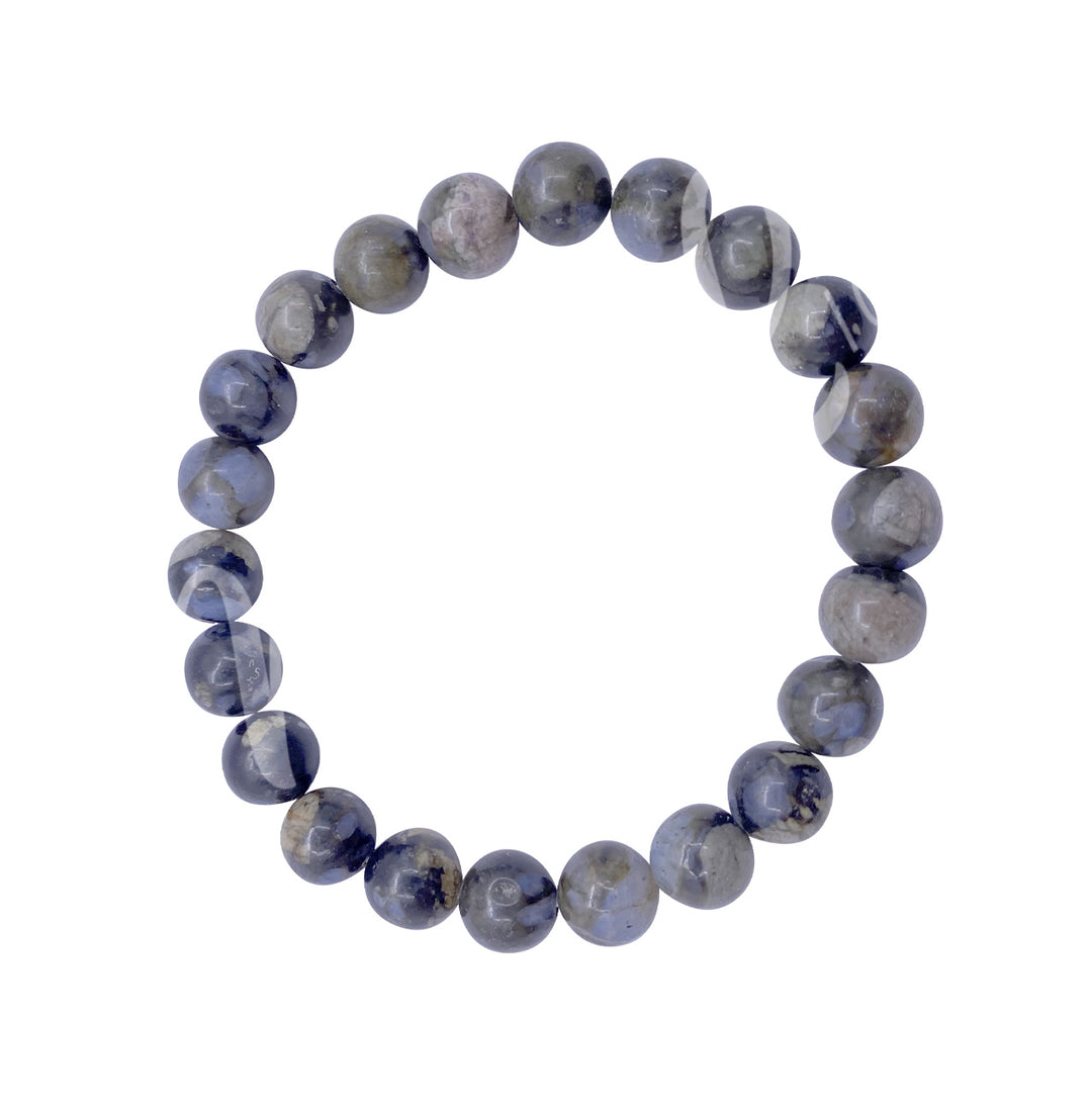 Bracelet Glaucophane (8-8.5mm) 7.15-7.25"