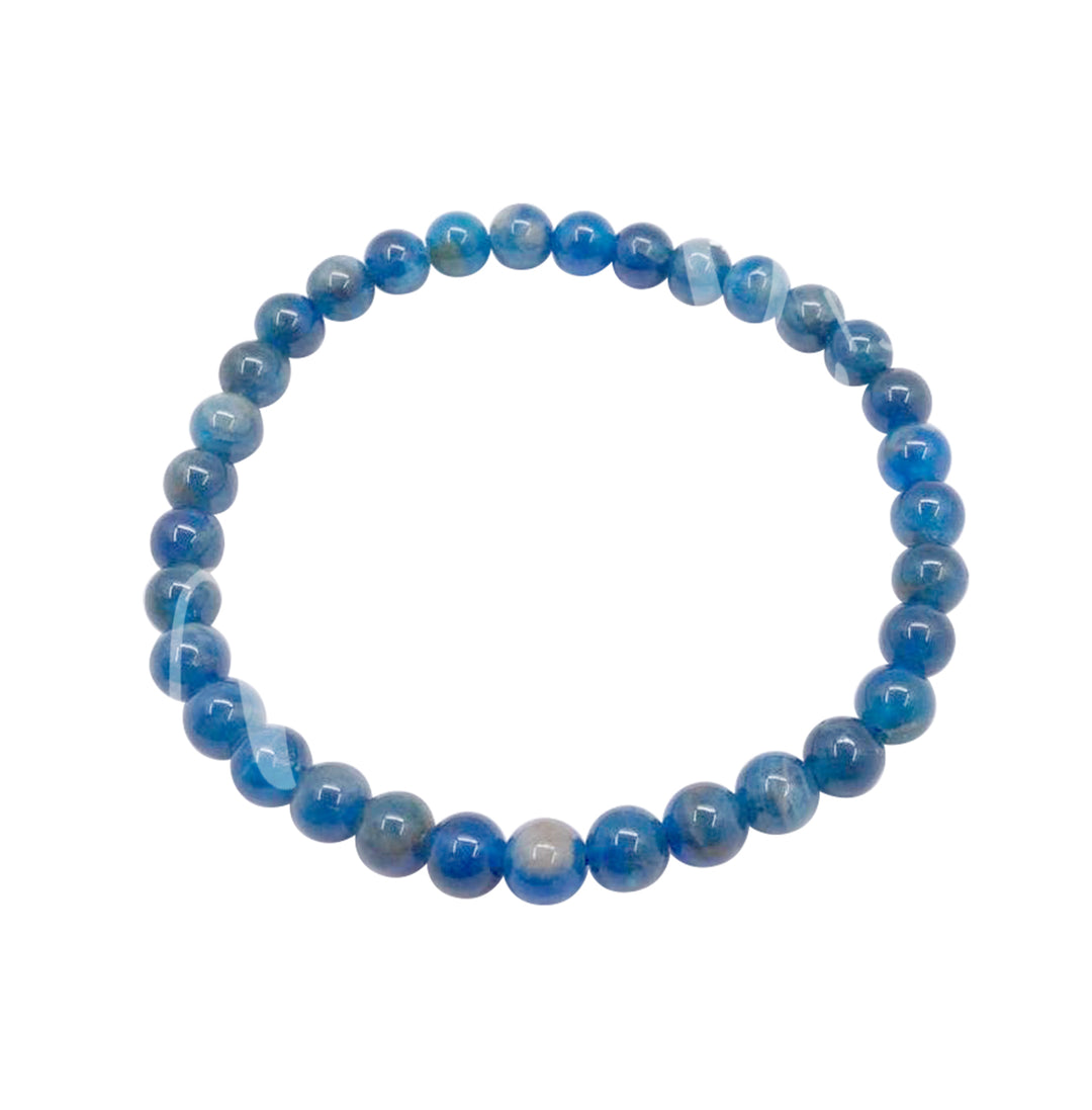 Bracelet Apatite, Blue (4-7 mm) 7.15-7.25"