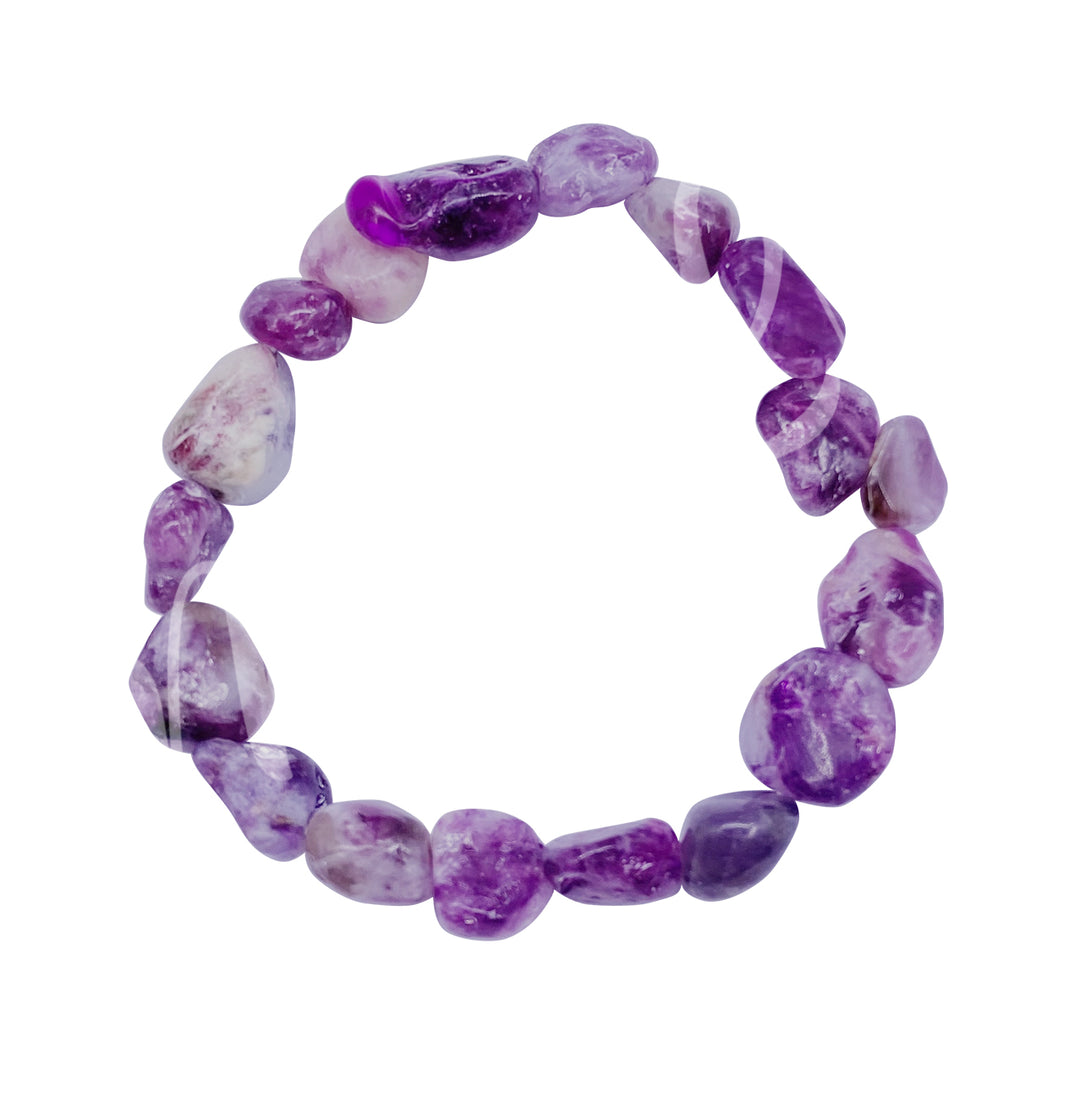 Bracelet Tumbled Stones Lepidolite (8 X 10mm) 7.15-7.25"