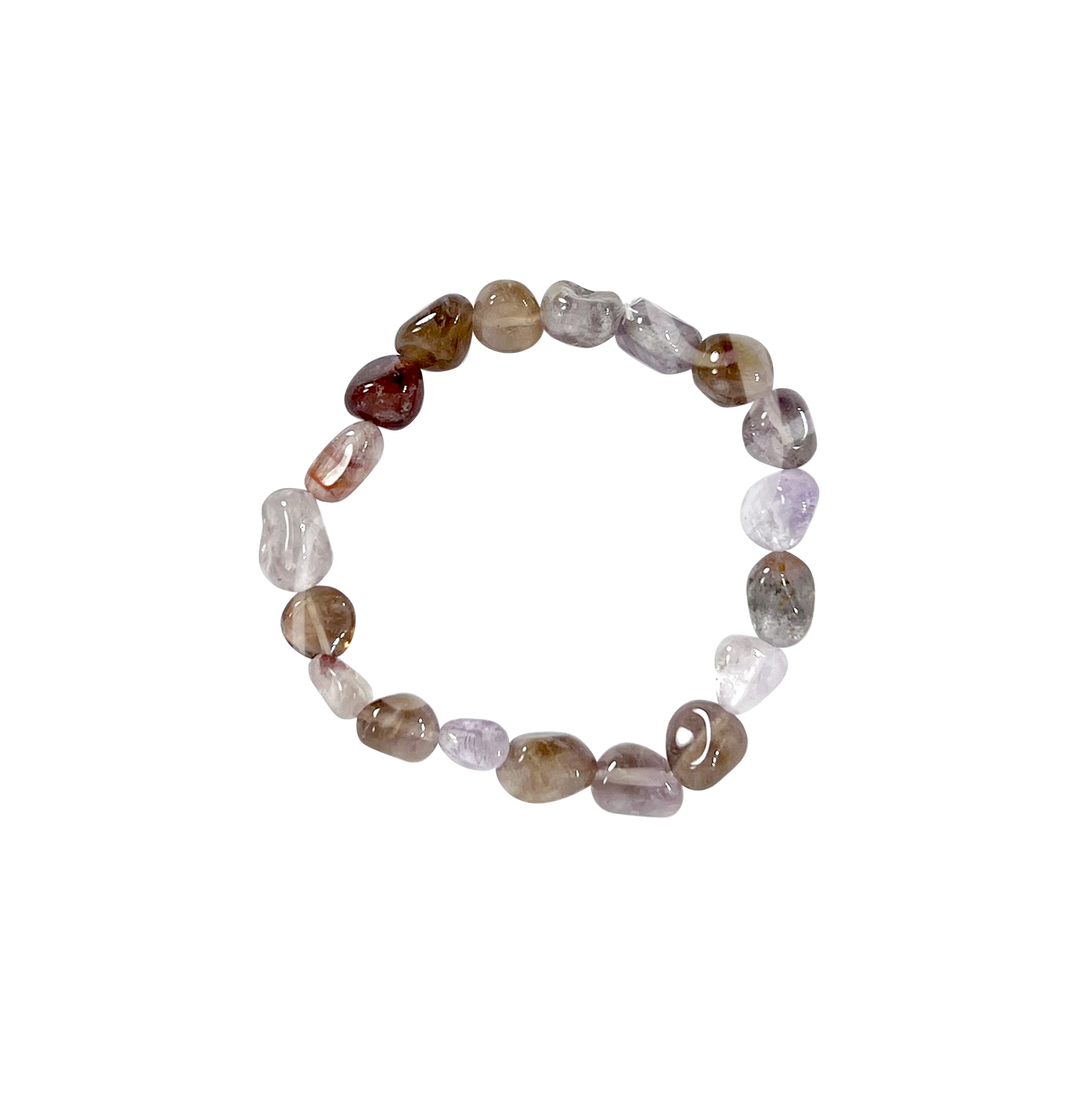 Bracelet Tumbled Stones Auralite 23 (8-10 mm) 7.15-7.25"