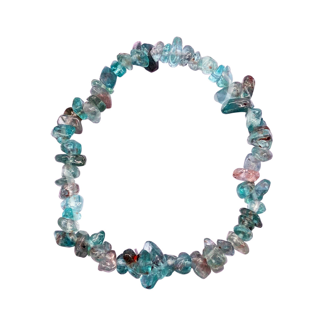 Bracelet Chips Light Apatite (5-8mm) 7.15-7.25"