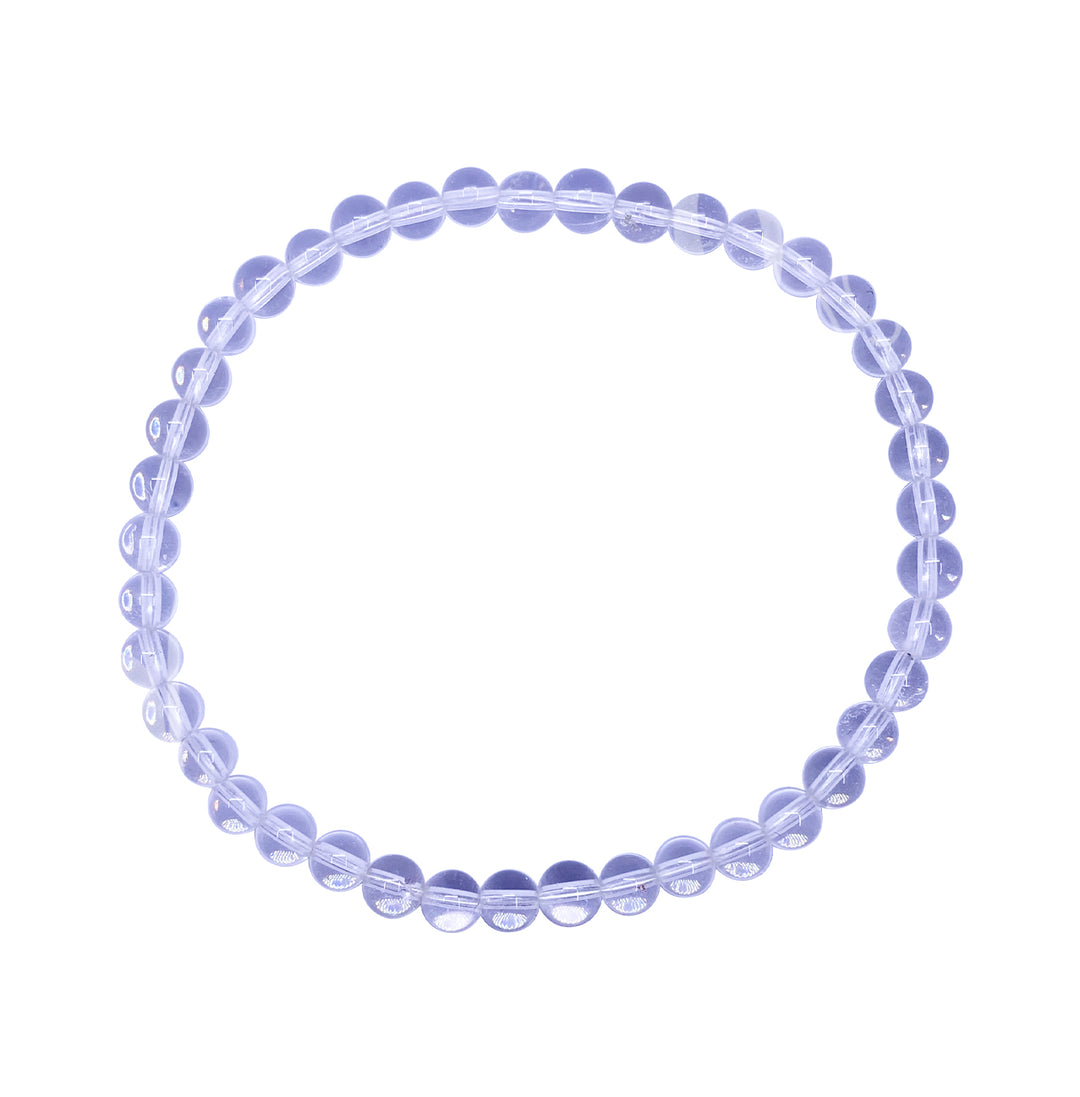 Bracelet Crystal Quartz (4mm) 7.15-7.25"