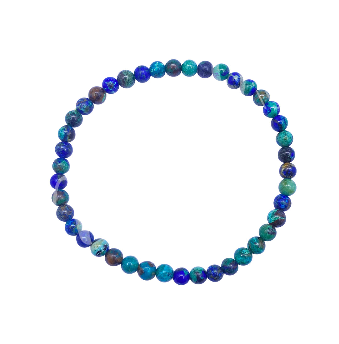 Bracelet Azurite/Malachite (4mm) 7.15-7.25"