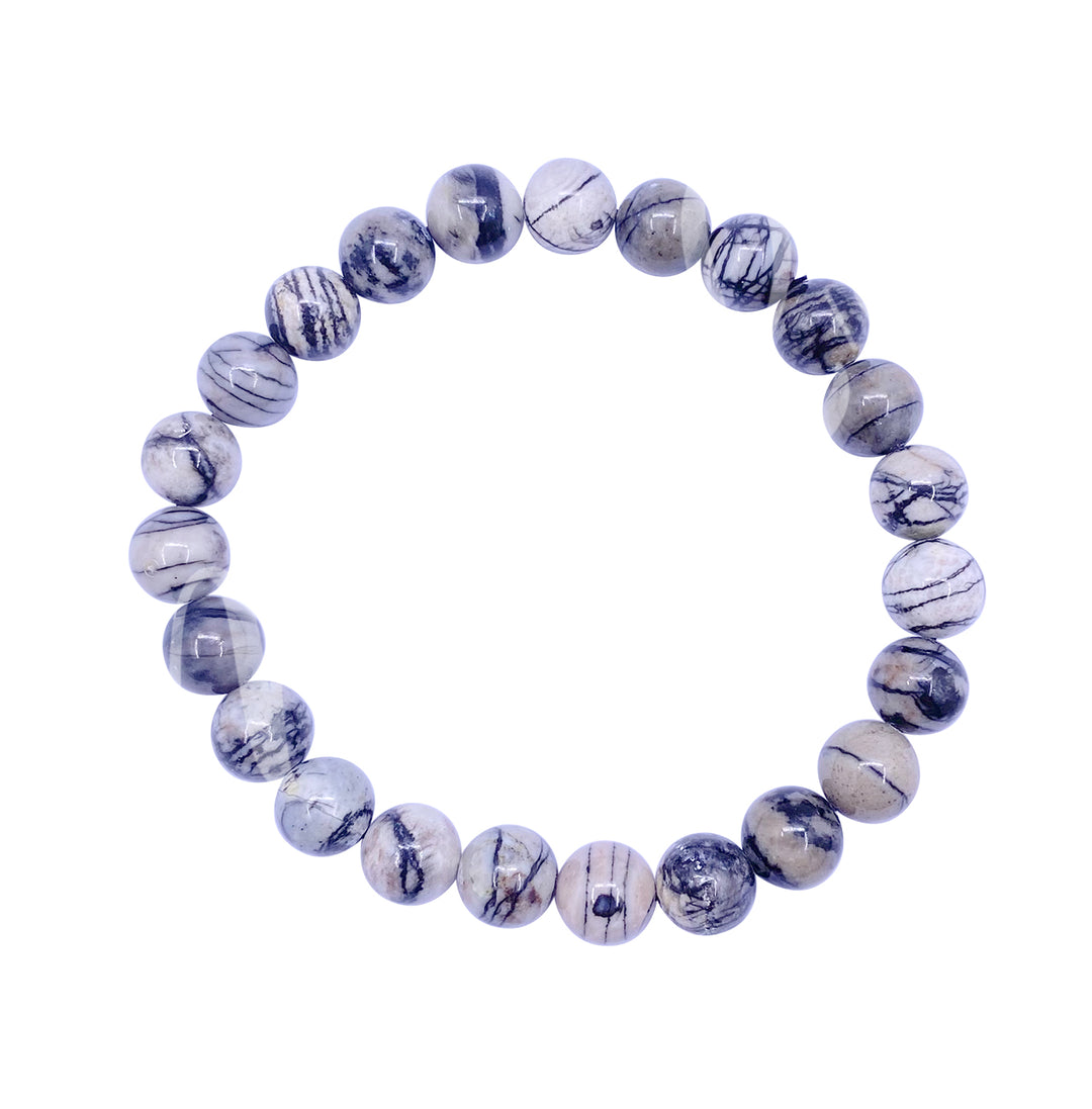 Bracelet Picasso Jasper (8mm) 7.15-7.25"