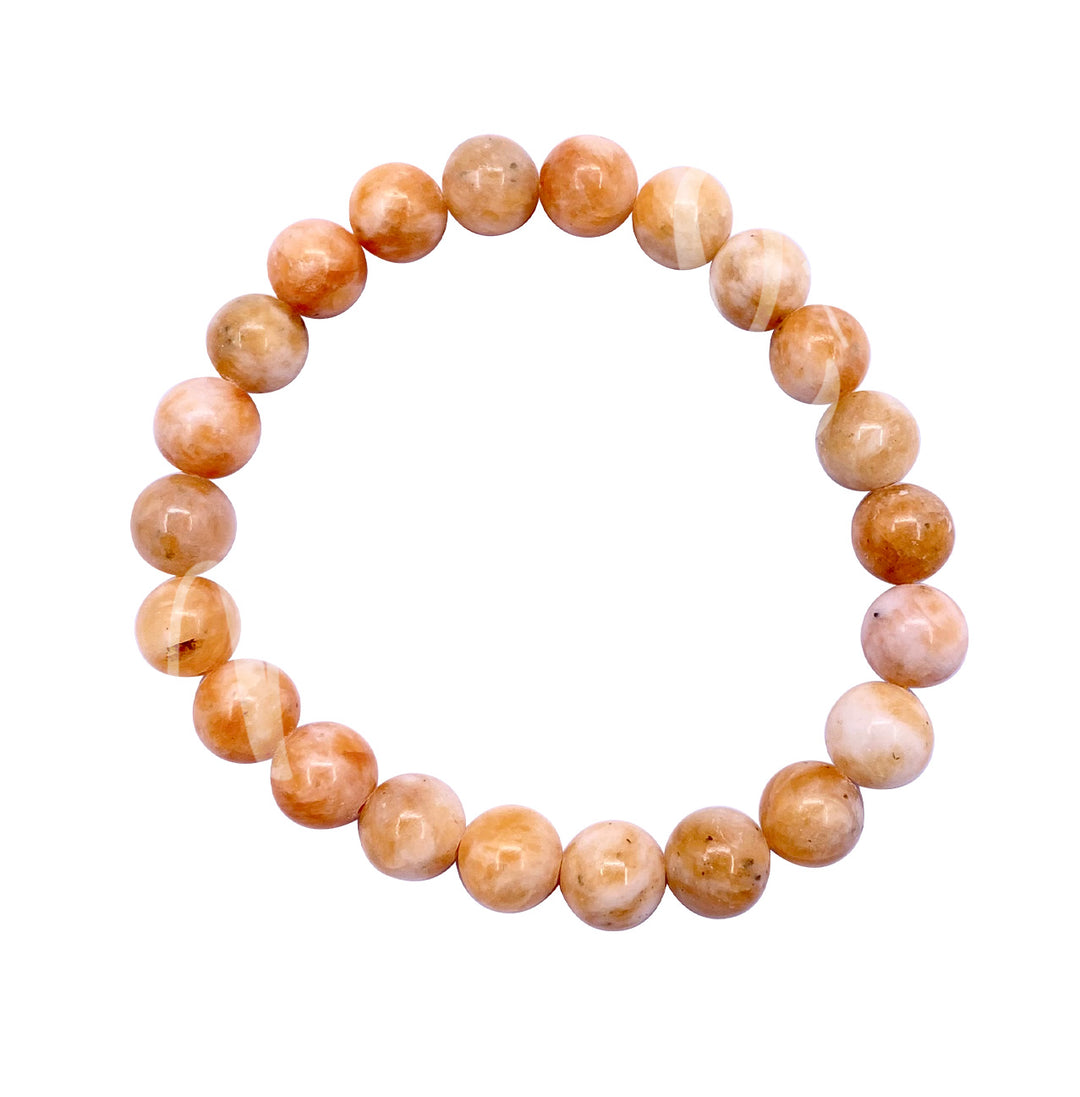 Bracelet Orange Calcite (8mm) 7.15-7.25"