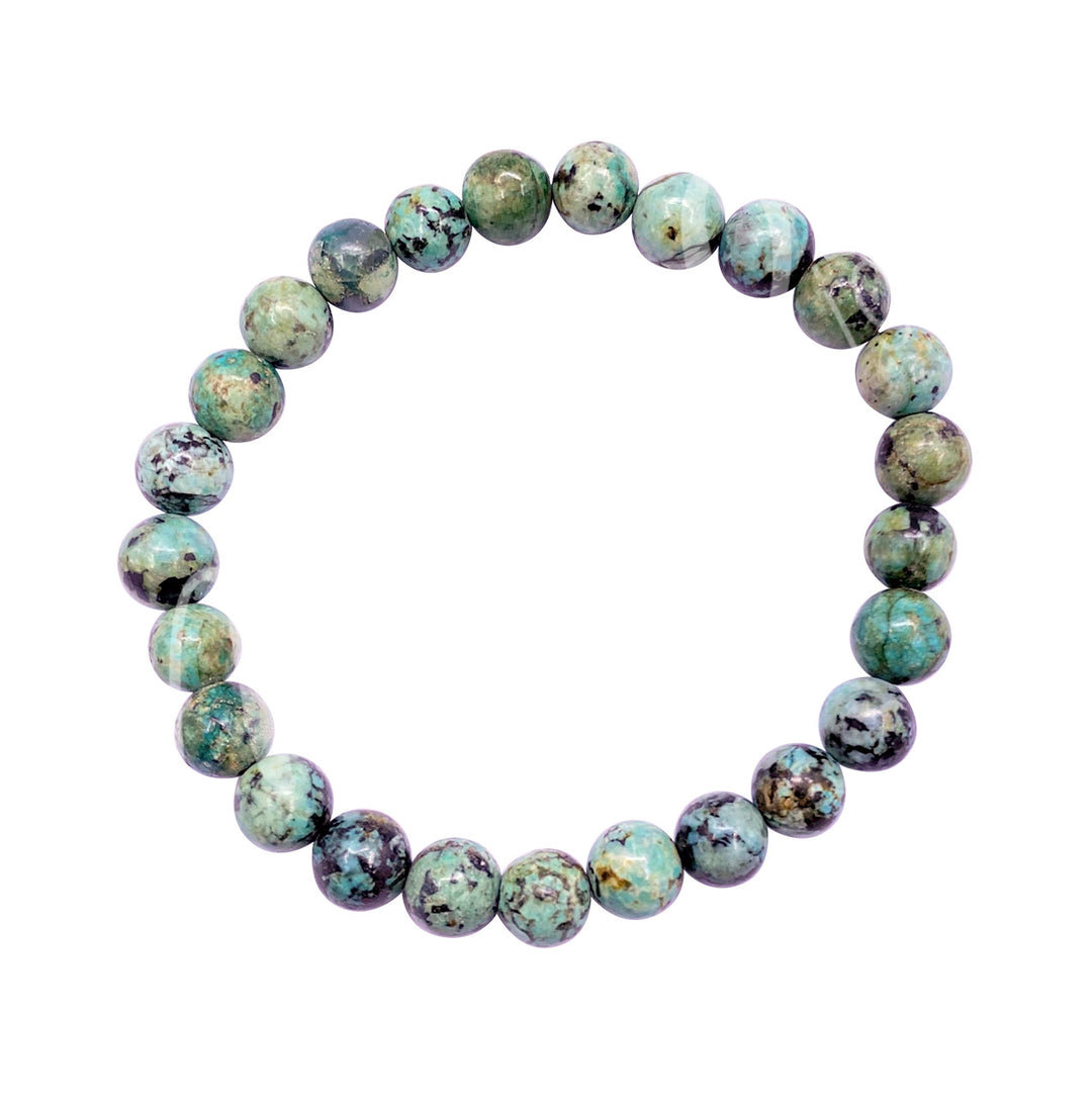 Bracelet African Turquoise AA (8mm) 8-8.5"