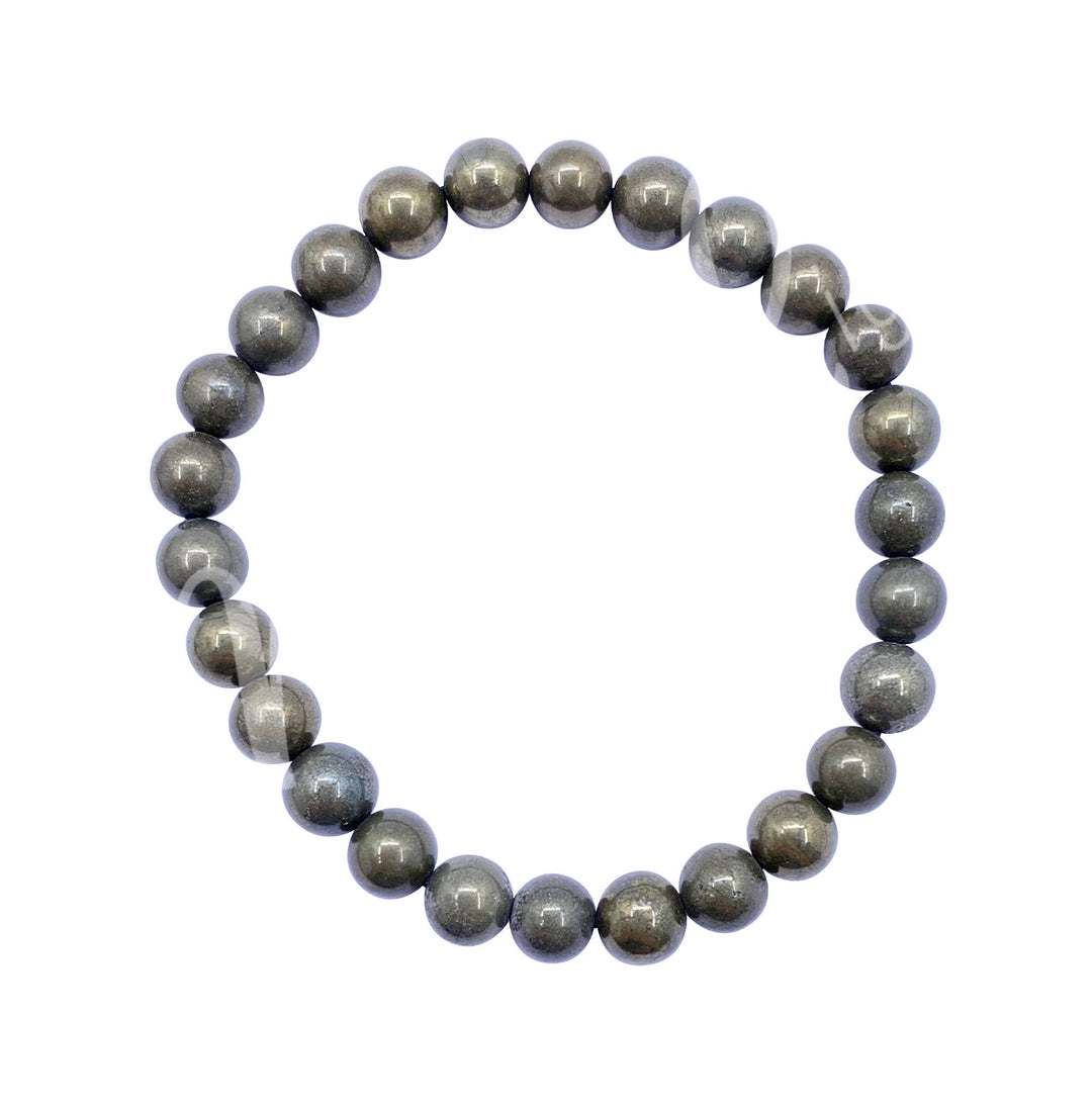 Bracelet Pyrite (8mm) 8-8.5"