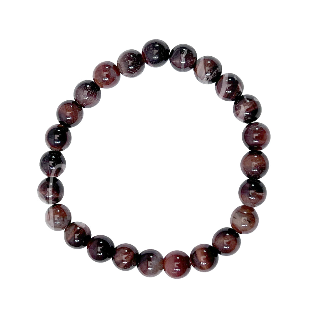 Bracelet Red Tiger Eye AA (8mm) 7.15-7.25"