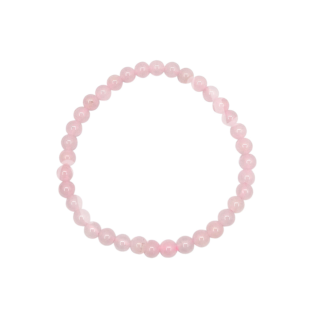 Pulsera de Cuarzo Rosa para Niños (4 mm) 6-6,3"