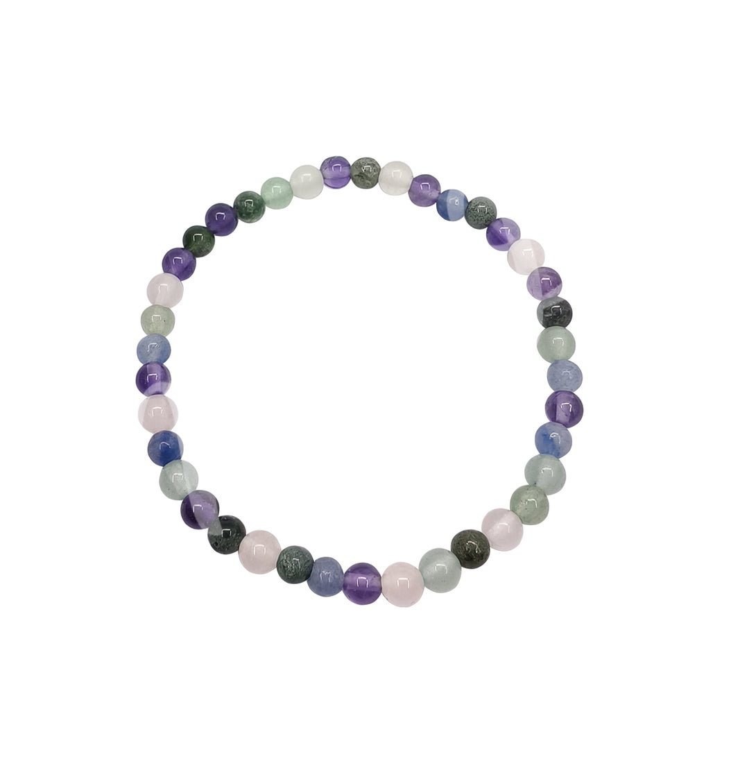 Pulsera de Piedras Mixtas para Niños (4 mm) 6-6.3"