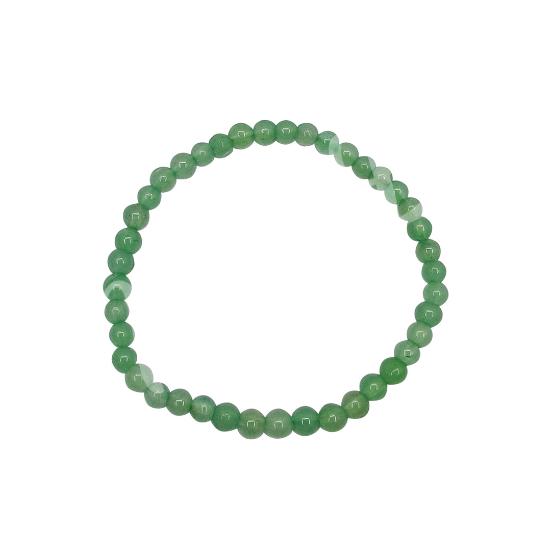 Pulsera de Aventurina Verde para Niños (4 mm) 6-6,3″