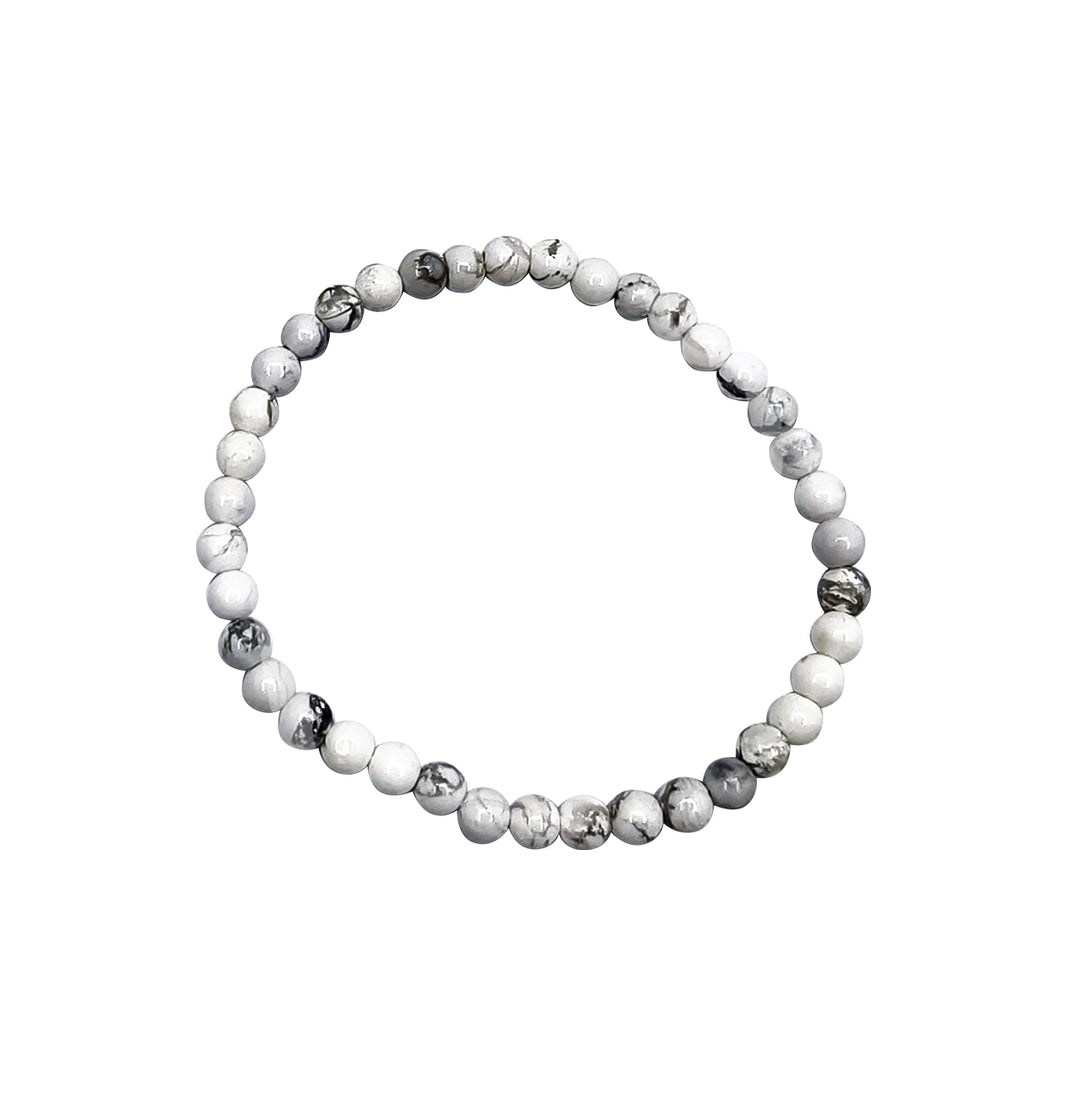 Bracelet Kid's Size White Howlite (4mm) 6-6.3″