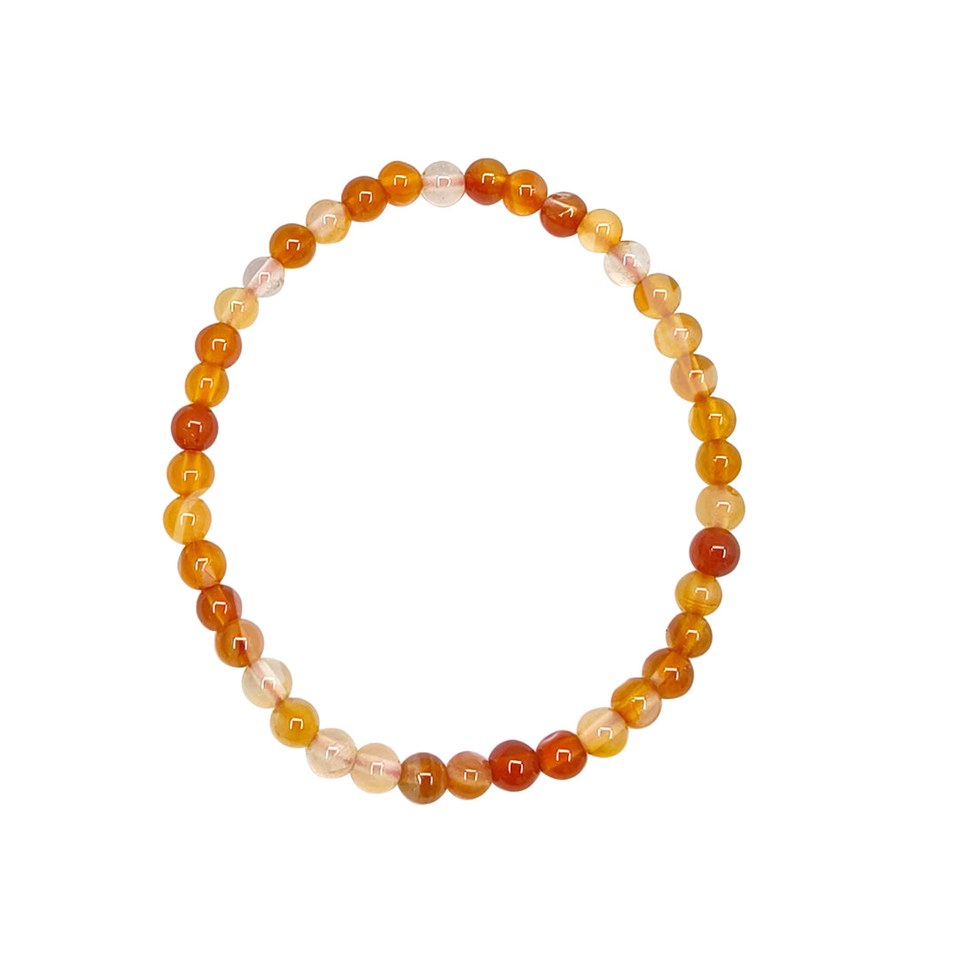Bracelet Kid's Size Carnelian (4mm) 6-6.3″