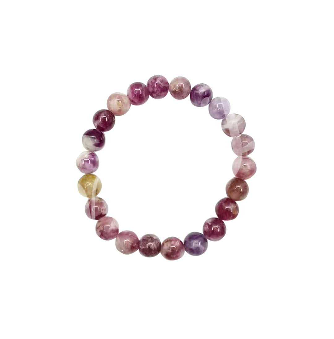 Bracelet Lepidolite with Mica (6-8mm) 7.15-7.25"