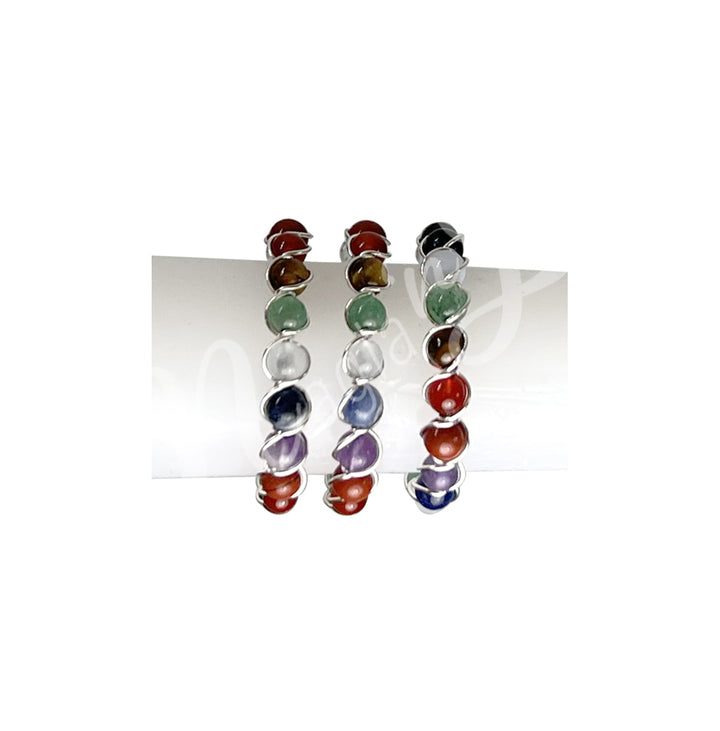 Ring Mixed Stones Adjustable 20-23mm dia.