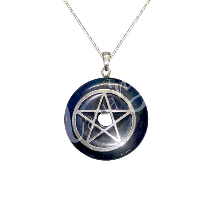 Pendant Set with Silver Plated Pentacle