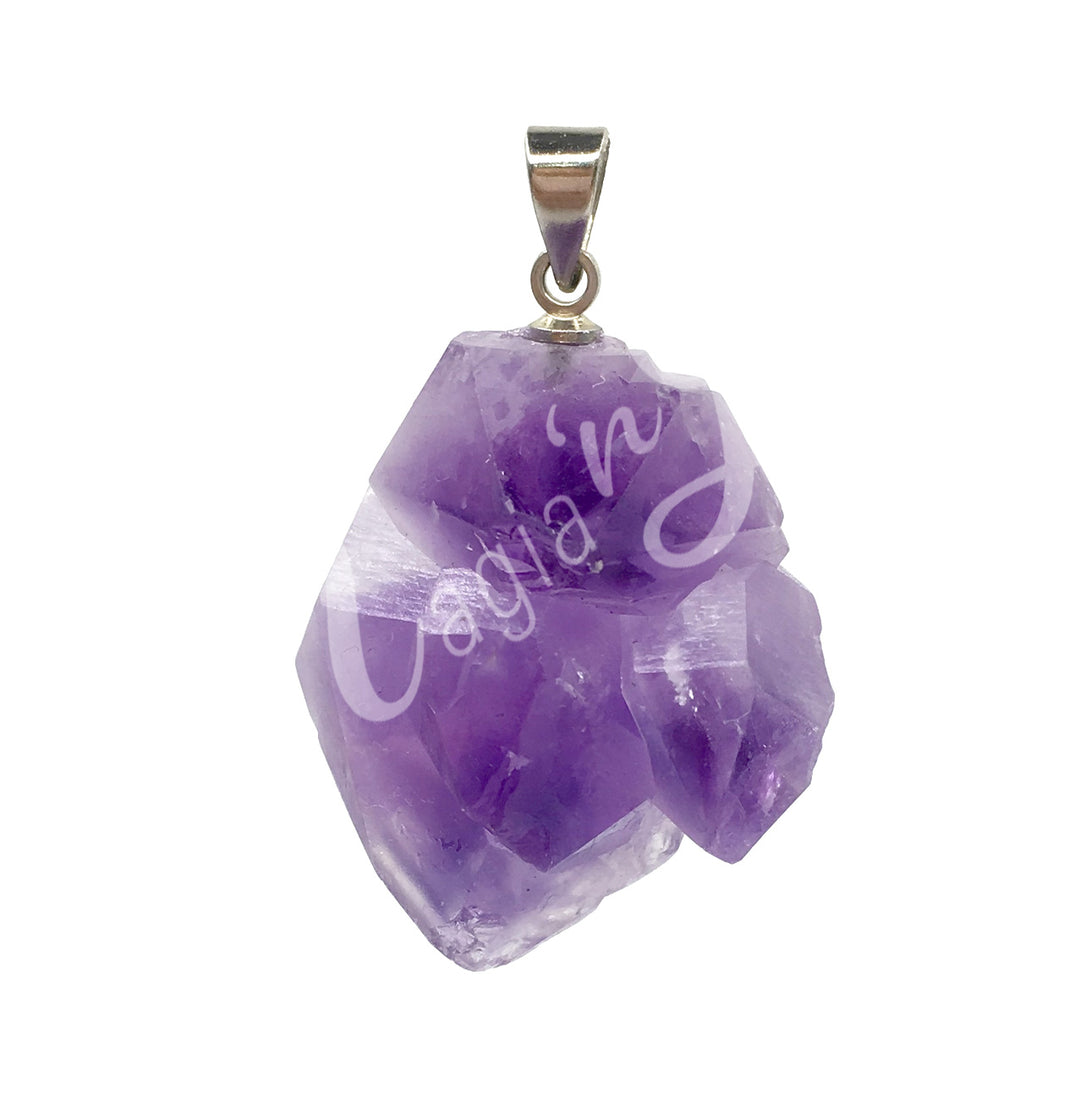 Pendant Flower Amethyst 0.75-1″