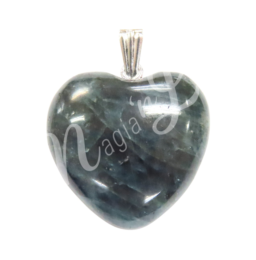 Pendant Heart Apatite 1"