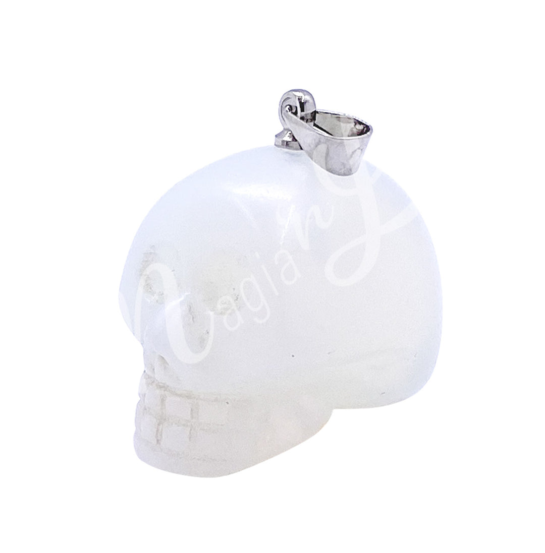 Pendant Skull Opalite 0.75″