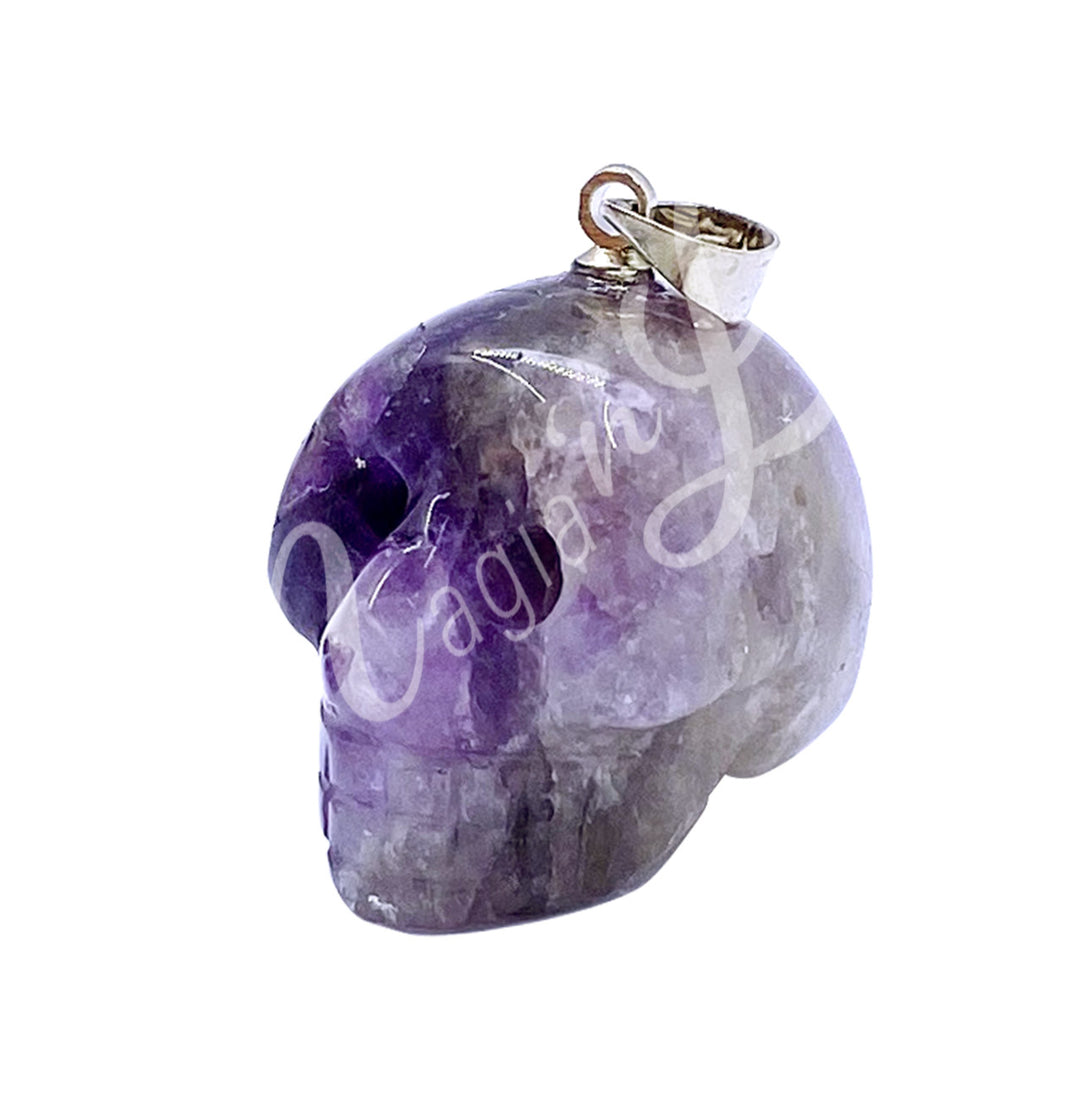 Pendant Skull Amethyst 0.75″