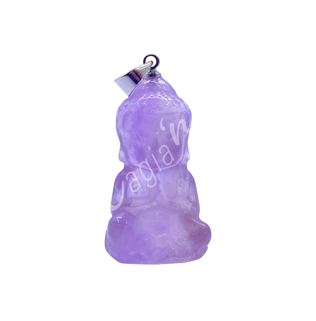 Pendant Buddha Amethyst 1"