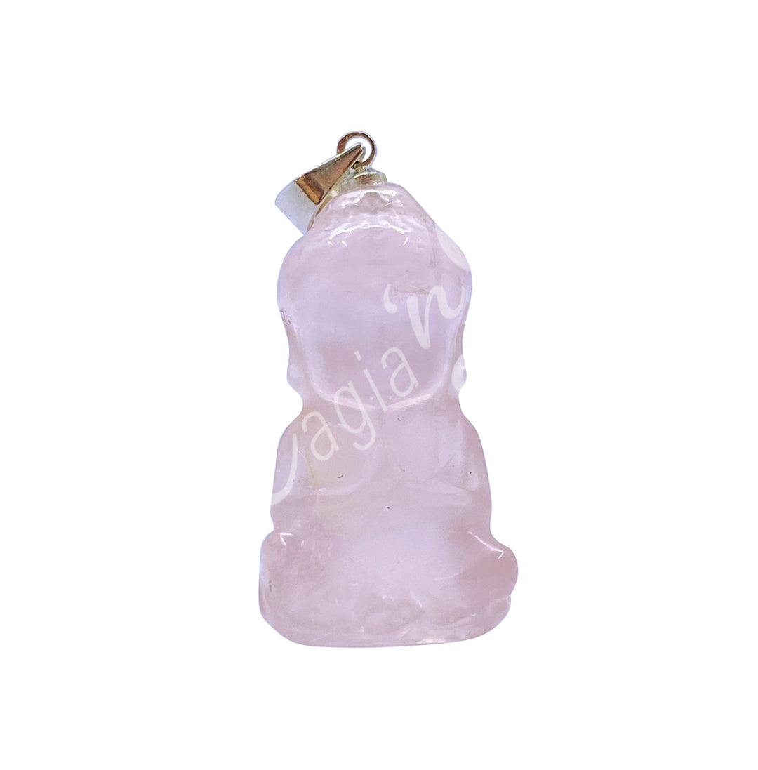 Pendant Buddha Rose Quartz 1"