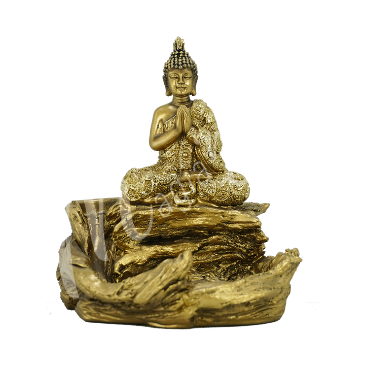 Backflow Gold Cone Burner Buddha