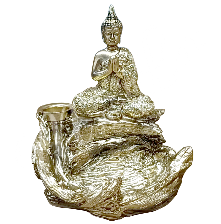 Backflow Gold Cone Burner Buddha