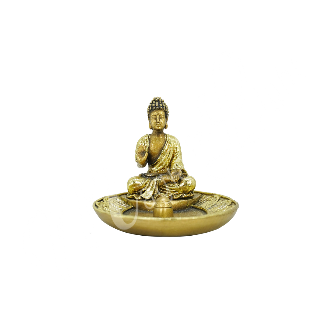 Incense Holder Gold Buddha