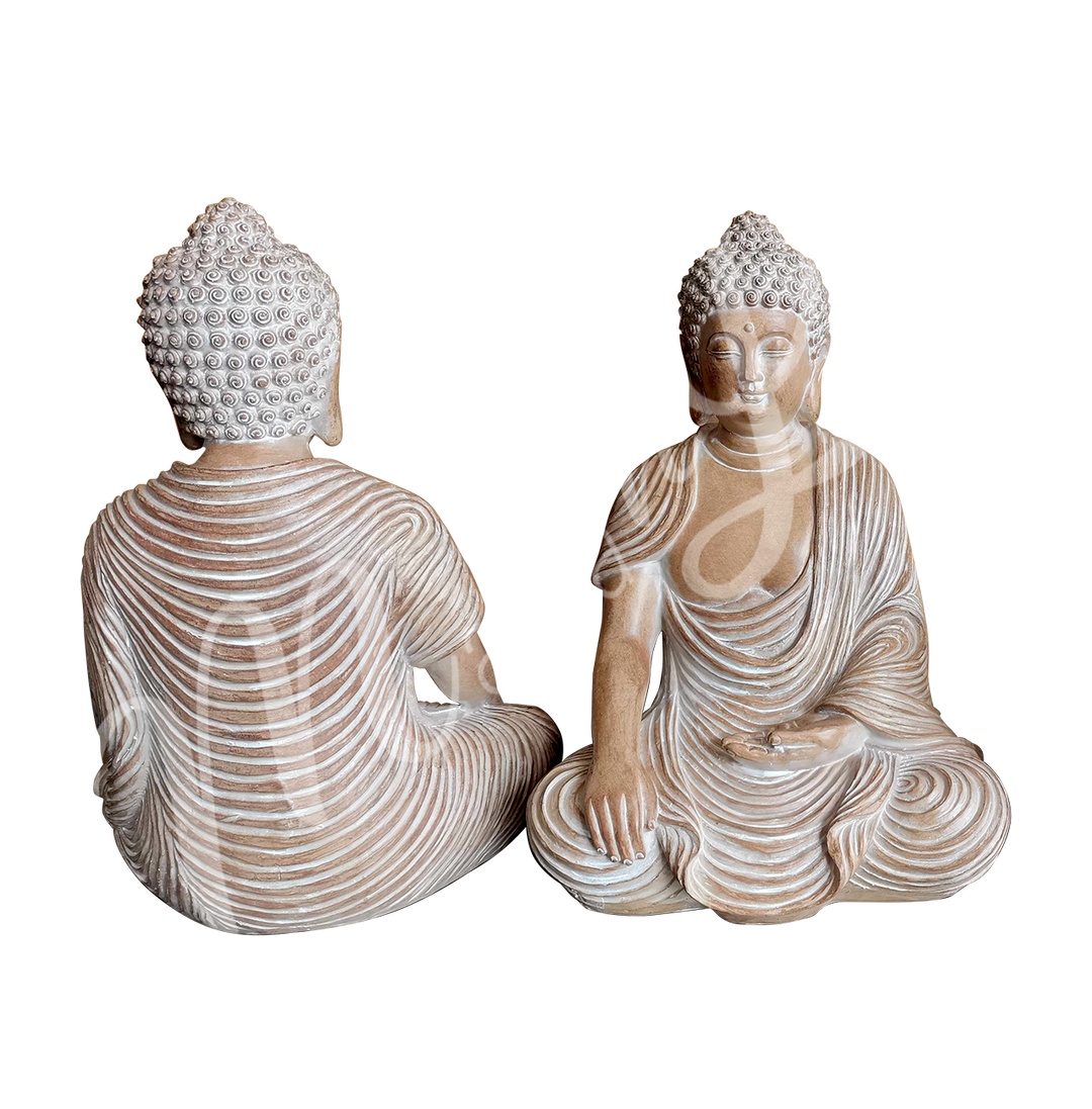 Statue Natural Buddha Touching the Earth 8.25 X 11.75"