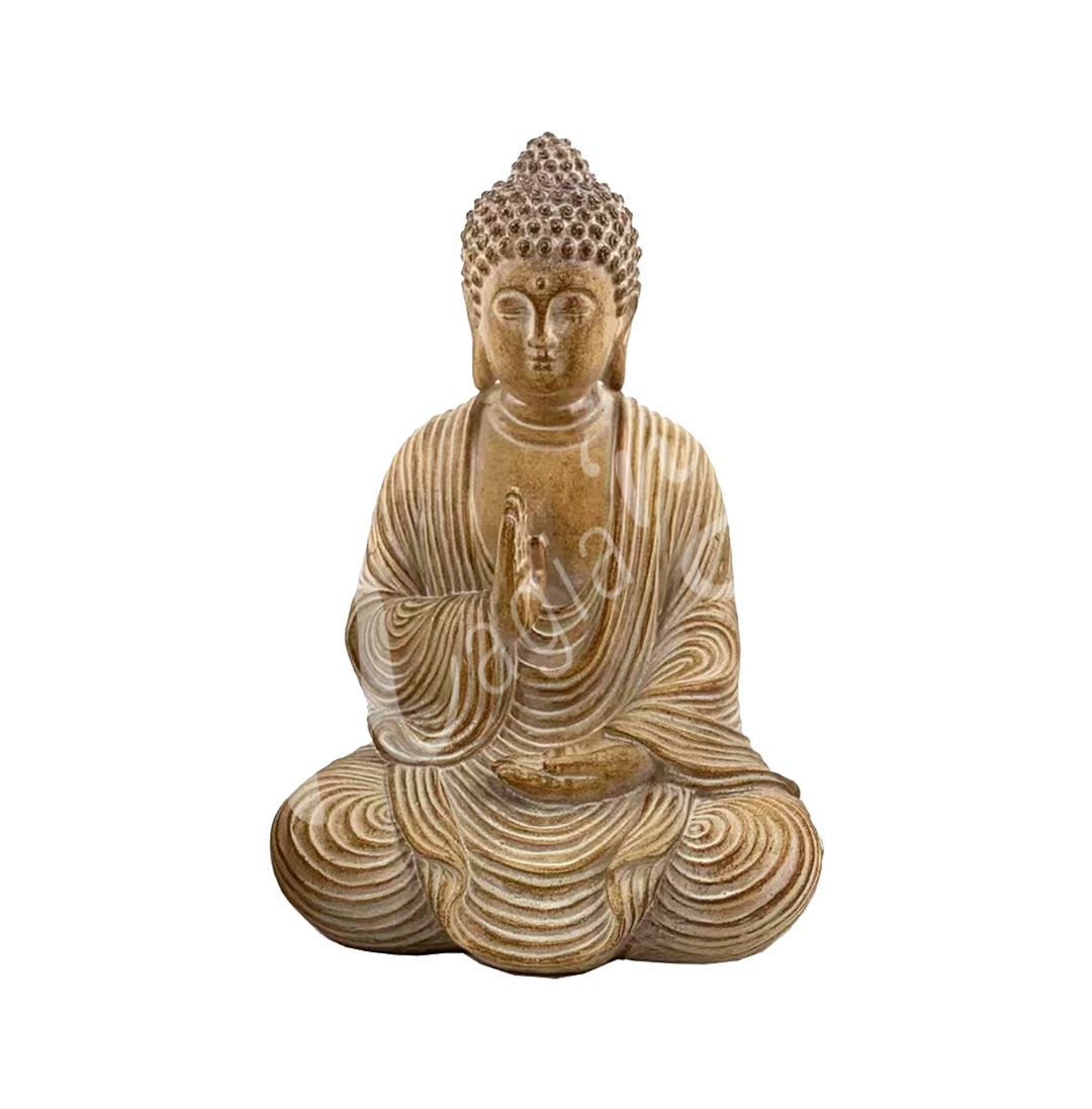 Statue Natural Buddha 8.25 X 11.75"