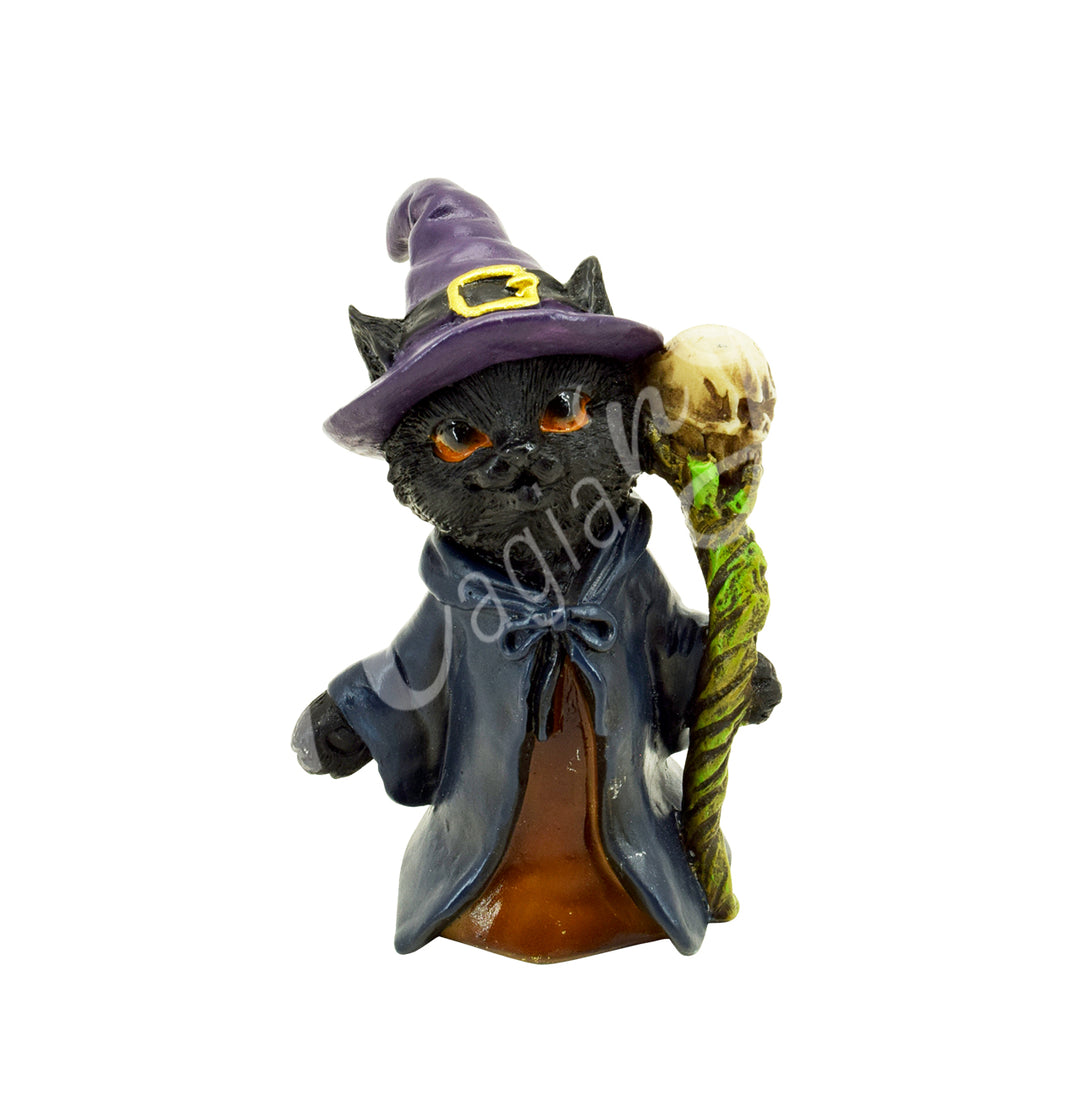 Statue Black Cat Wizard