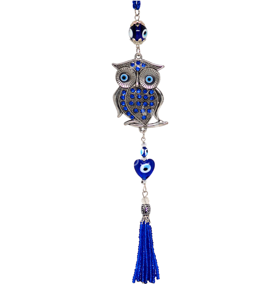 Hanging Evil Eye Owl 11.75″L