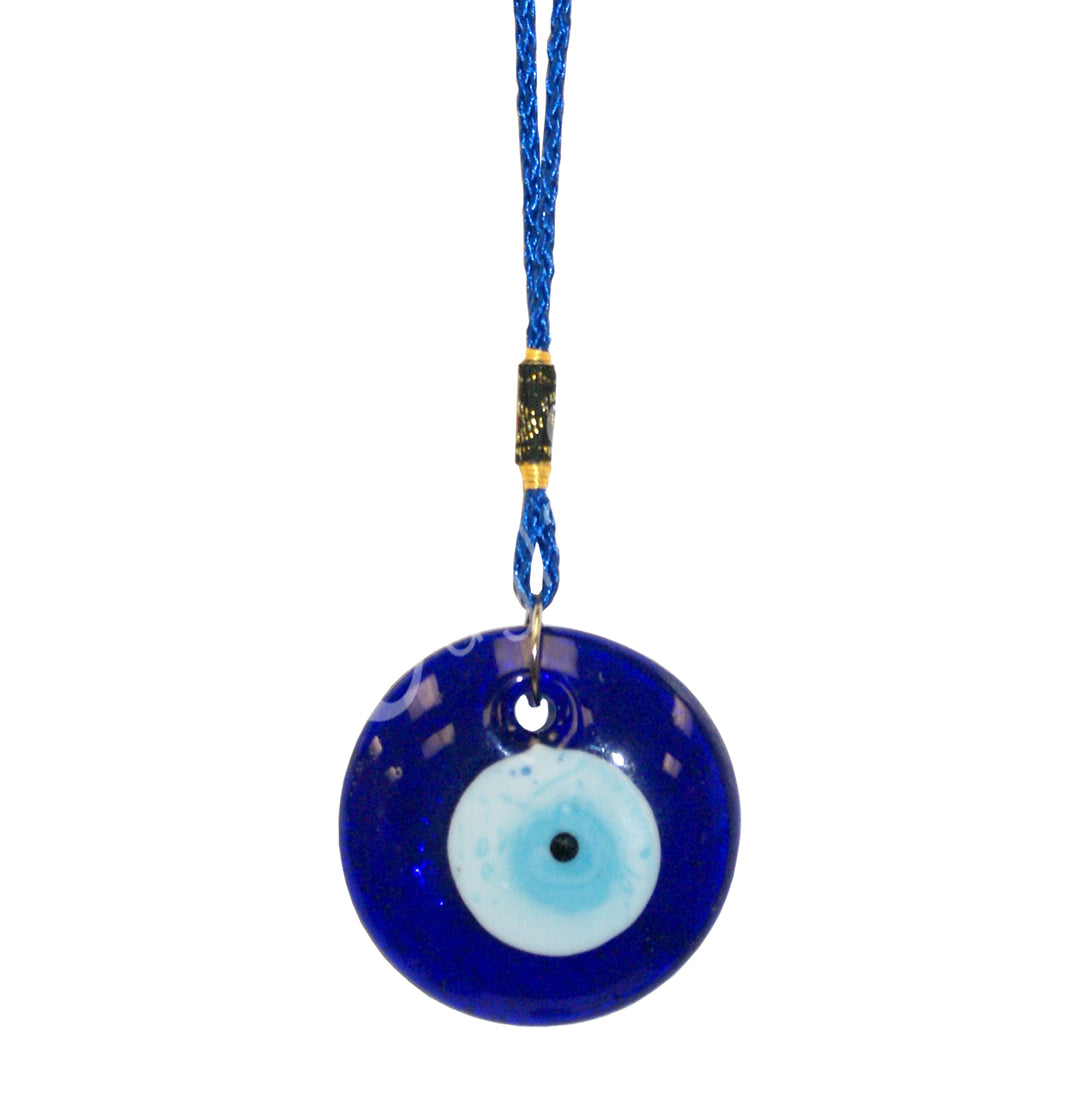 EVIL EYE HANGING GLASS FOR PROTECTION 6.5″L