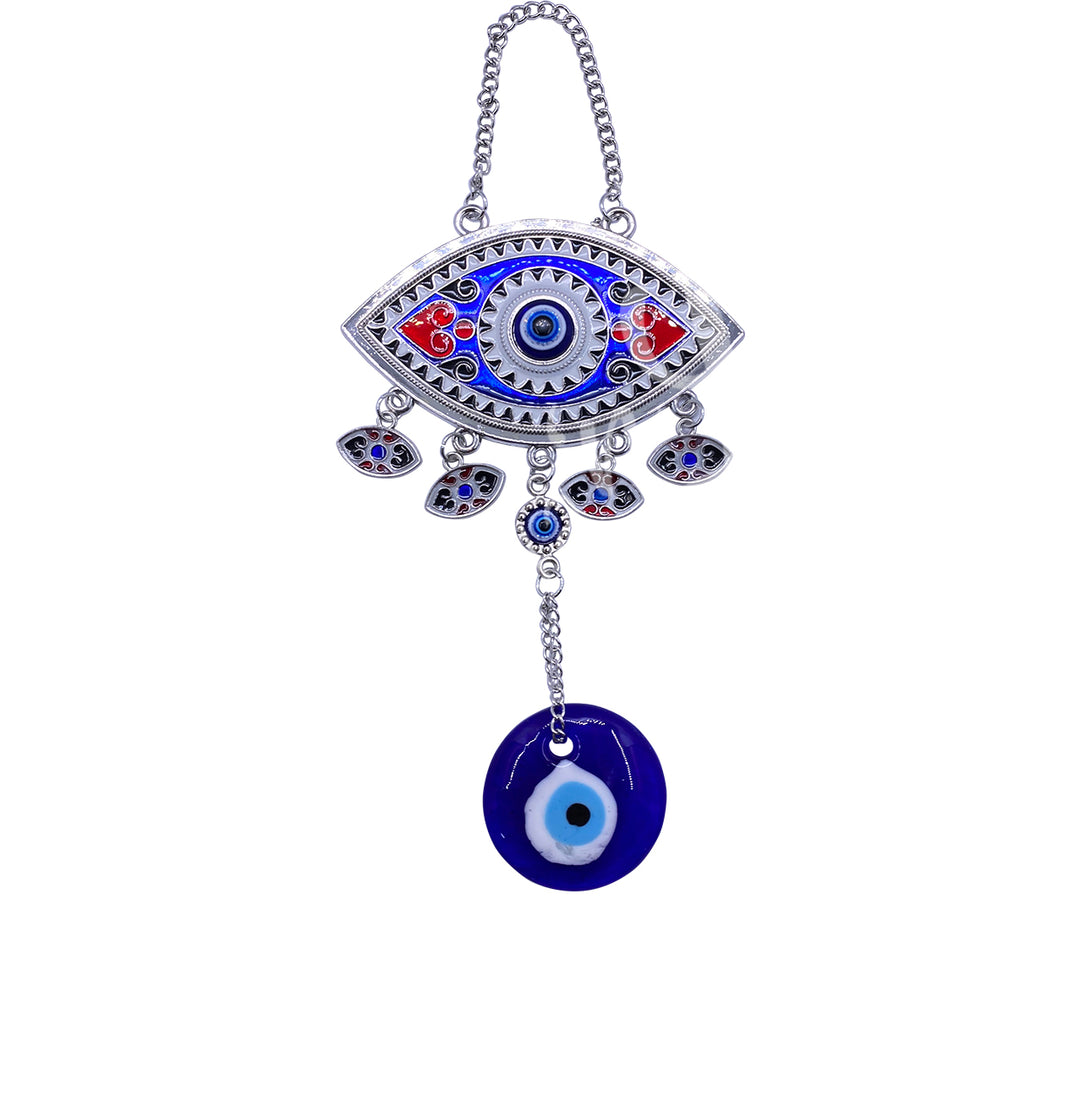 Hanging Evil Eye Colored for Protection 8.5″L