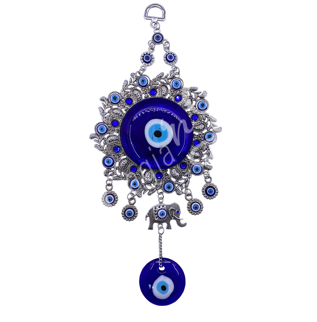 Hanging Evil Eye & Big Flower 10.5″