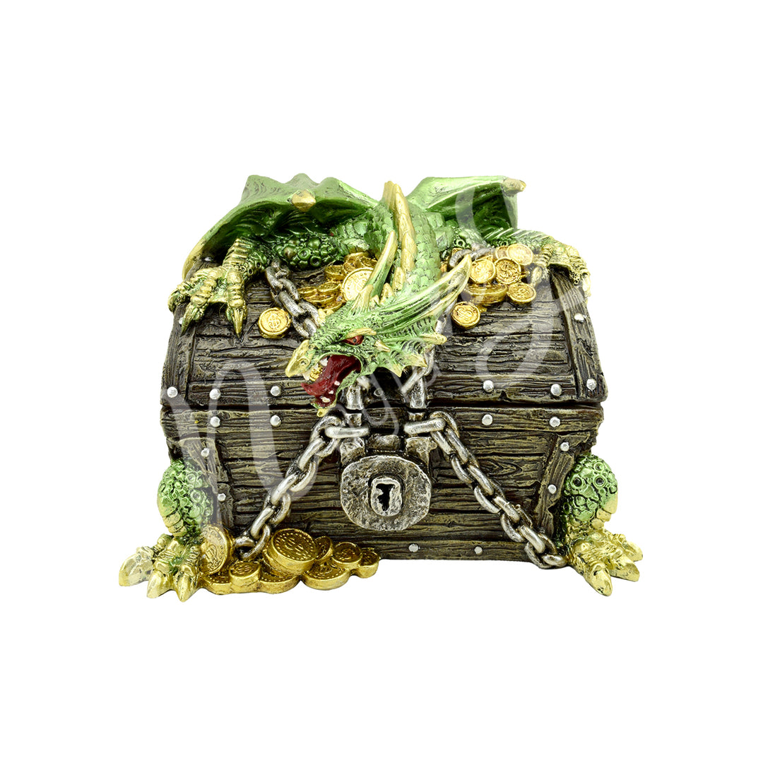 Box Green Dragon on Treasure Chest