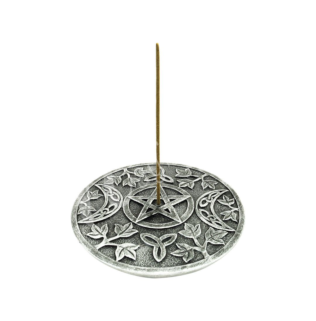 Incense Holder Triple Moon Pentacle