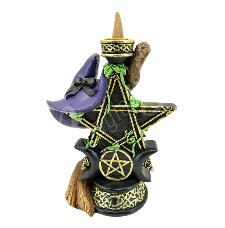 Cone Incense Holder Witch's Pentagram