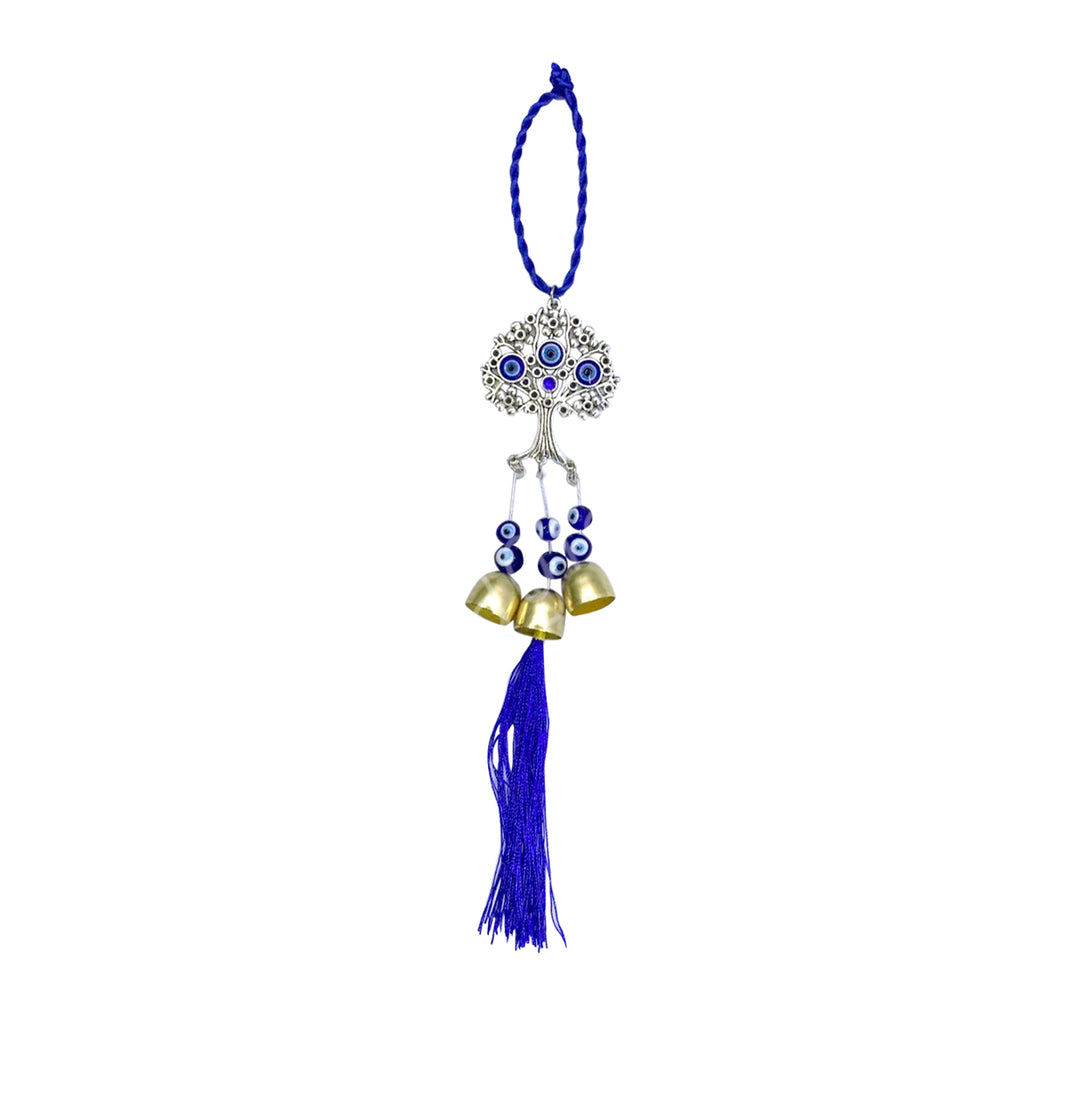 Hanging Tree of Life w Evil Eye & Bells 12.5″